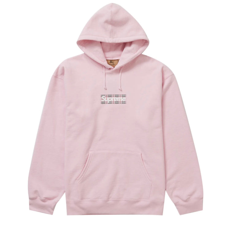 Supreme x Burberry SS22 Light Pink Box Logo Hoodie