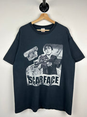 Vintage Scarface Say Hello To My Little Friend Black Tee