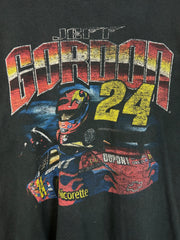 Vintage Y2K Nascar Jeff Gordon Dupont Thrashed Black Tee