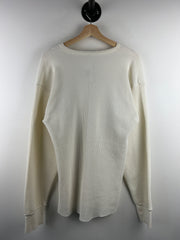 Vintage 80s White Thermal Long Sleeve