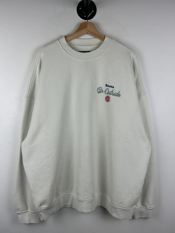 Roots X Clot Go Outside Cream Crewneck