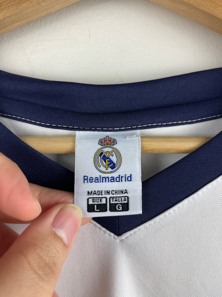 Vintage Real Madrid White Soccer Jersey