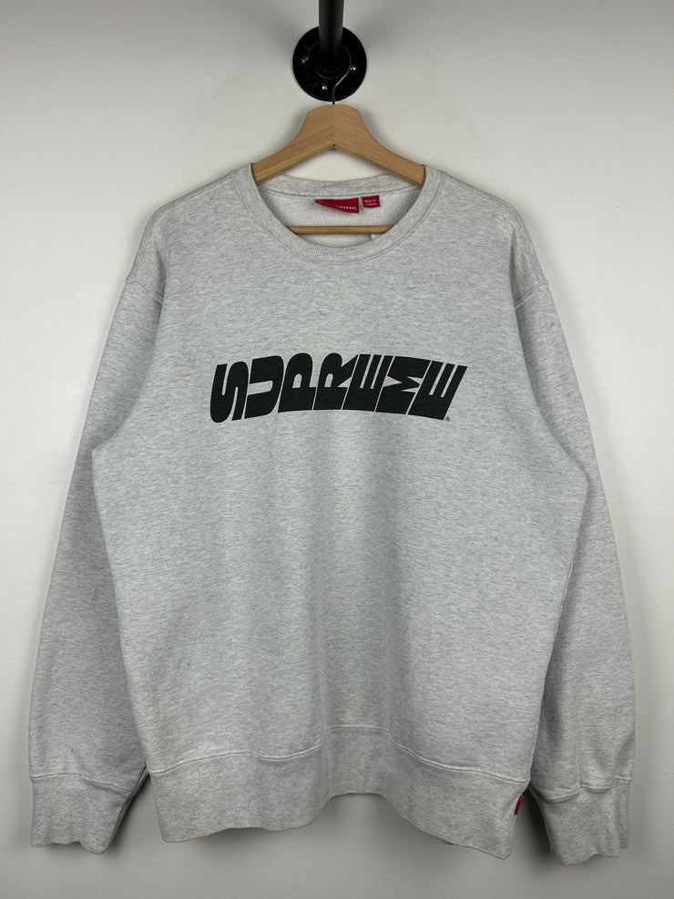 Supreme FW19 Breed Ash Grey Crewneck