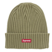Supreme SS25 Box Logo Overdyed Olive Black Beanie