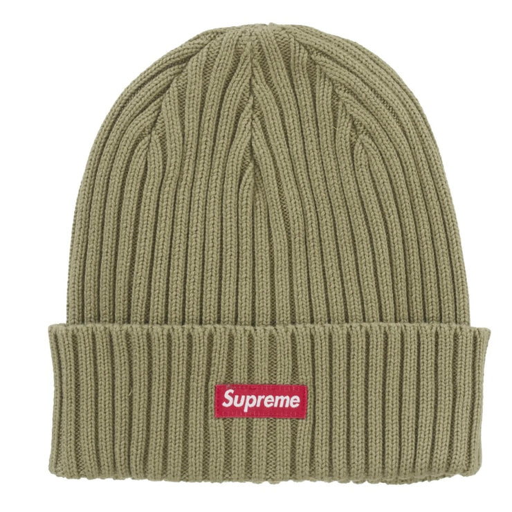 Supreme SS25 Box Logo Overdyed Olive Black Beanie