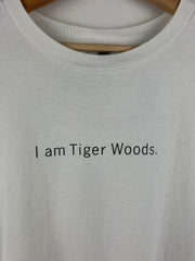 Vintage 90s Nike Golf I Am Tiger Woods White Tee