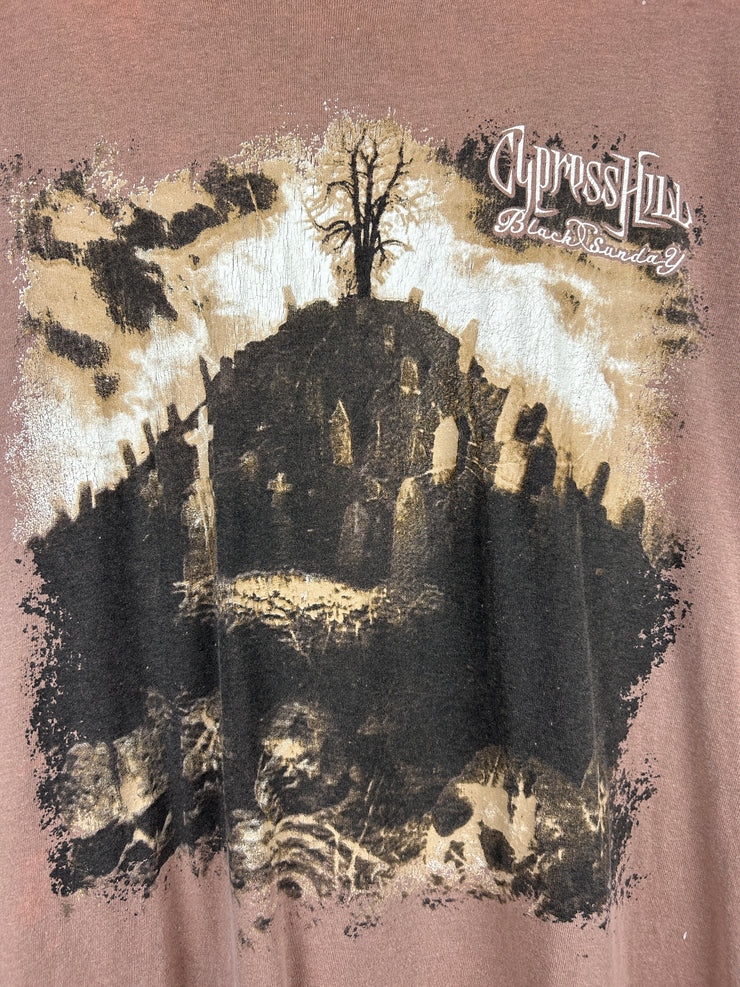 Vintage 1993 Cypress Hill Black Sunday Brown Rap Tee