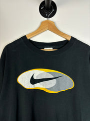 Vintage 90's Nike Swoosh Black & Yellow Tee