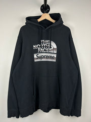 Supreme X The North Face SS18 Metallic Logo Black Hoodie