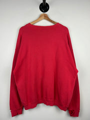 Vintage 90s Nike Ohio State Football Distressed Red Crewneck