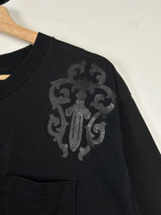 Chrome Hearts Cemetery Crosses Tonal Black Tee