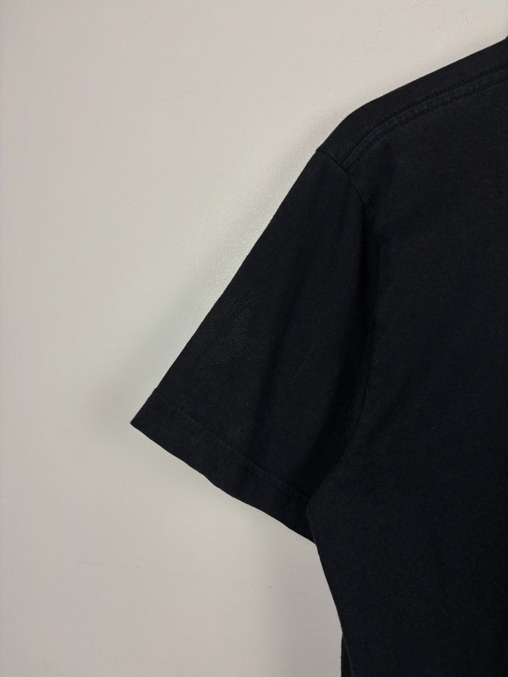 Chrome Hearts Horseshoe Cross Triple Logo Tonal Black Tee