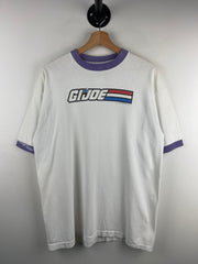 Vintage 90s Stanley Desantis GI Joe White Ringer Tee