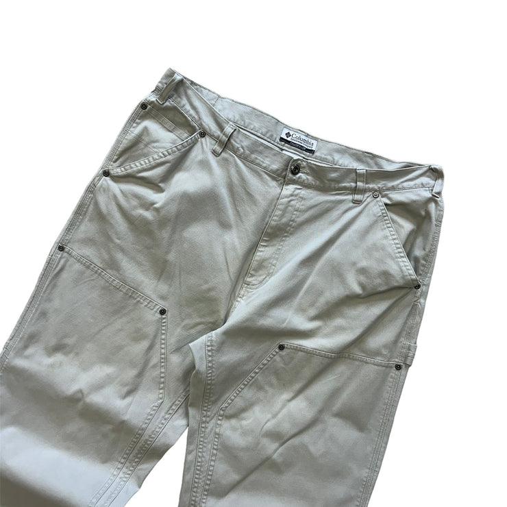 Vintage Columbia Beige Double Knee Pants