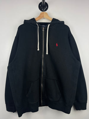 Vintage Polo Ralph Lauren Black Zip Up Hoodie