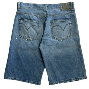 Vintage Levis Silver Tab Loose Baggy Blue Denim Shorts