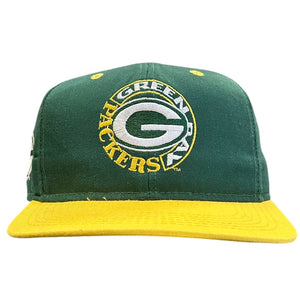 Vintage 90s NFL #1 Apparel Green Bay Packers Green Tie Back Hat