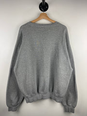 Vintage 90s Russell Athletic Blank Grey Crewneck