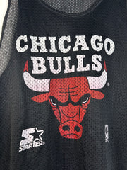 Vintage 90's Starter Chicago Bulls Mesh Black Jersey