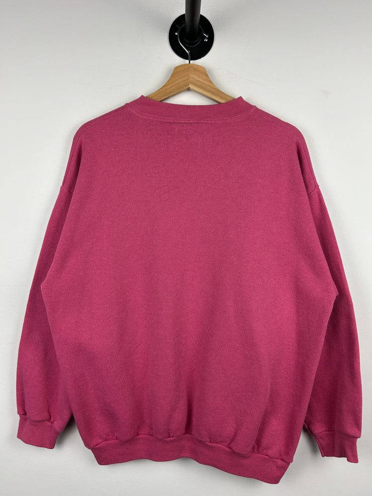 Vintage 90s Tultex Blank Pink Crewneck