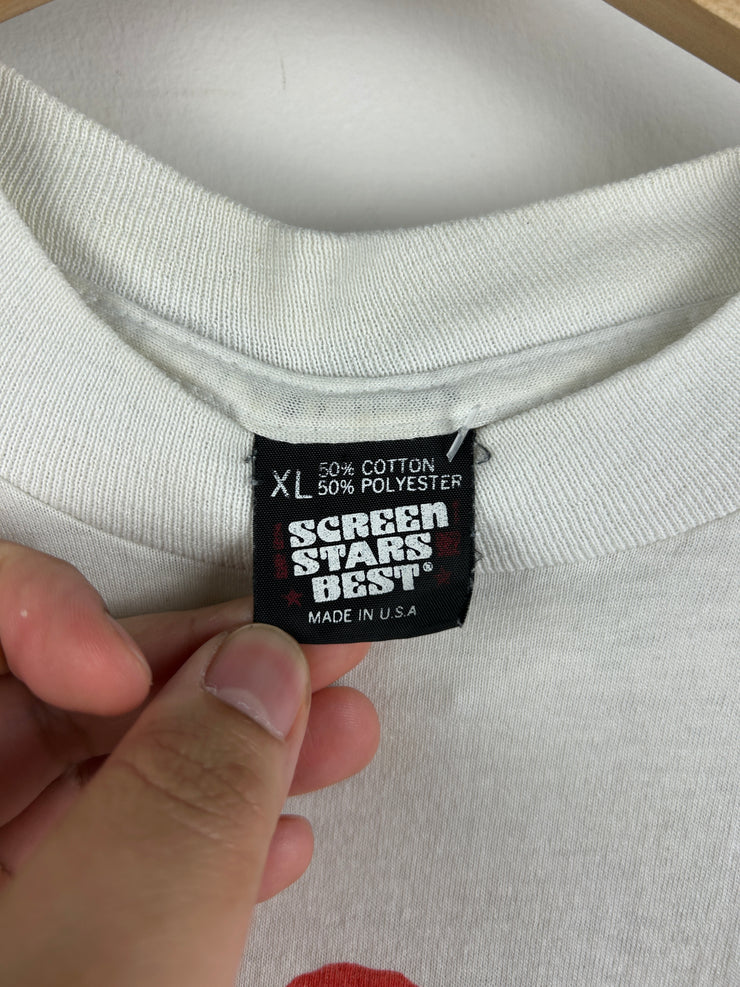 Vintage 90s The Simpsons Homer Simpson All American Dad White Tee