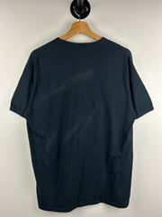 Vintage 80s Hassard County Bash Biker Black Ringer Tee