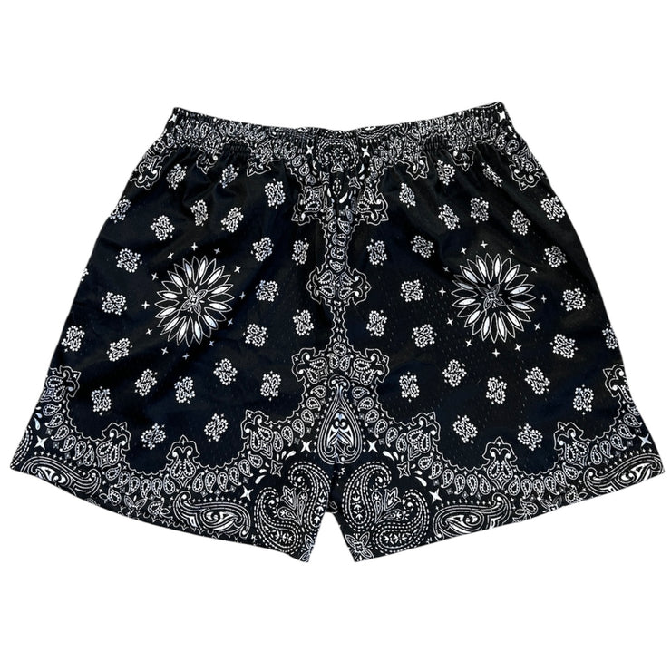 Studio 1999 x VMH Black Paisley Mesh Shorts