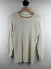Vintage 90s Basic Editions White Thermal Long Sleeve