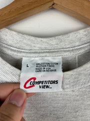 Vintage 90s Nascar Dale Earnhardt From Start To Finish Grey Tee