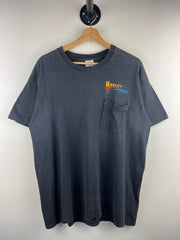 Vintage 80s Harley Davidson Vancouver Black Pocket Tee