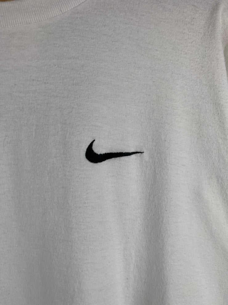 Vintage 90s Nike Mini Swoosh White Tee