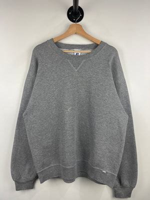 Vintage Russell Athletic Blank Grey Crewneck