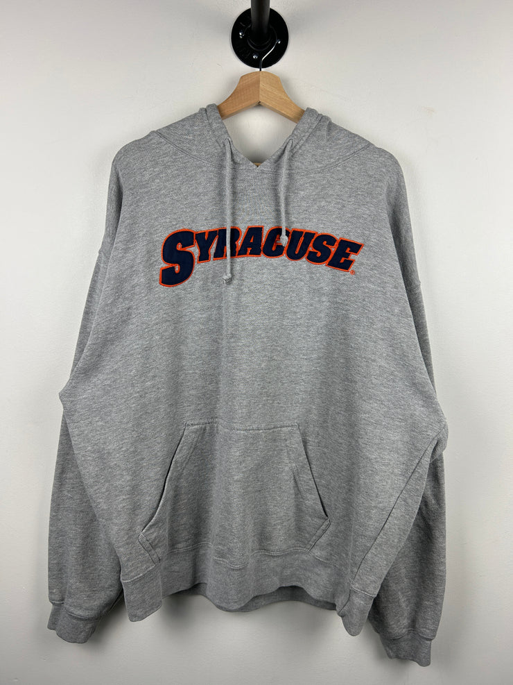 Vintage Syracuse Embroidered Grey Hoodie
