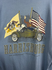 Vintage 90s Harley Davidson Harrisburg Blue Tee