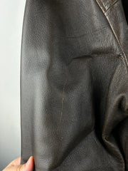 Vintage Winchester Brown Leather Straight Cut Jacket
