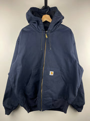 Carhartt Active Navy Hooded Work Jacket