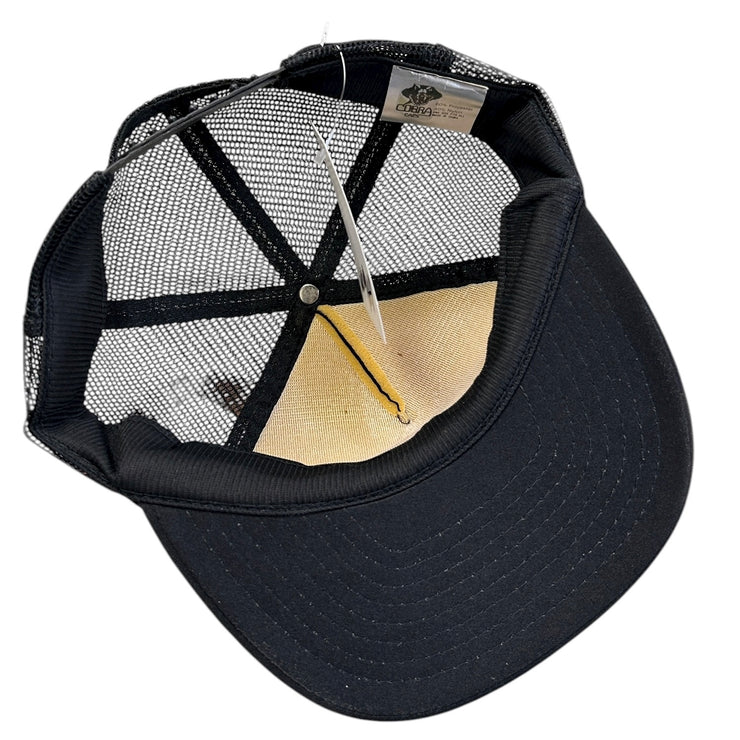 Vintage 80s Harley Davidson Screamin Eagle Black Trucker Snapback Hat