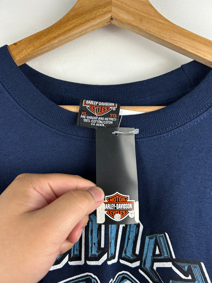 Vintage 2005 Harley Davidson Eagle London Navy Long Sleeve
