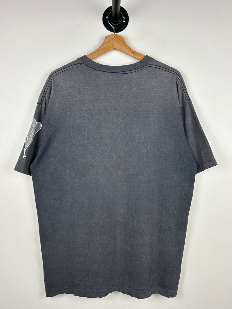 Vintage 90s The Smashing Pumpkins Zero Faded Black Tee