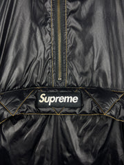 Supreme FW17 Contrast Stitch Pullover Insulated Black Jacket