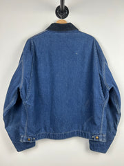 Vintage 80s Carhartt Detroit Blue Denim Work Jacket