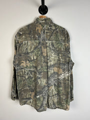 Vintage 90's Game Hunter Real Tree Camo Button Up Shirt