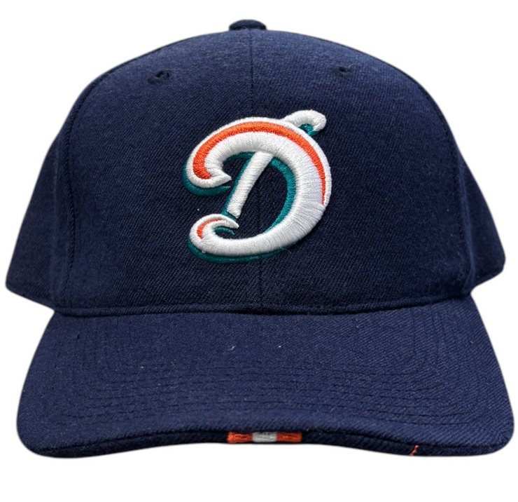 Vintage 90s NFL Nike Miami Dolphins Navy Fitted Hat