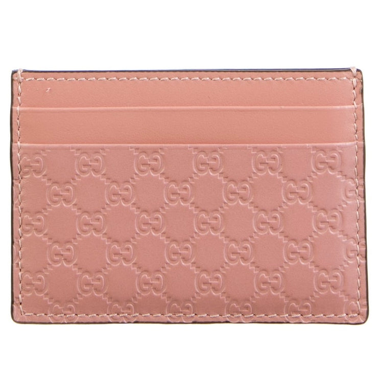 Gucci Micro GG Monogram Pink Card Holder