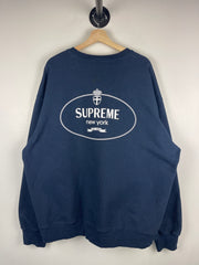 Supreme FW24 Crest Navy Crewneck