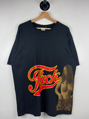 Supreme X Hysteric Glamour FW24 Fuck Black Tee