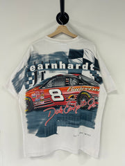 Vintage Nascar Dale Earnhardt Jr Budweiser AOP White Tee