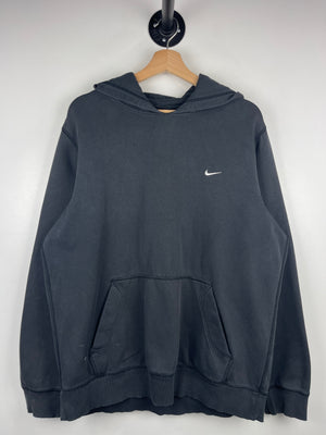 Vintage Nike Mini Swoosh Faded Black Hoodie
