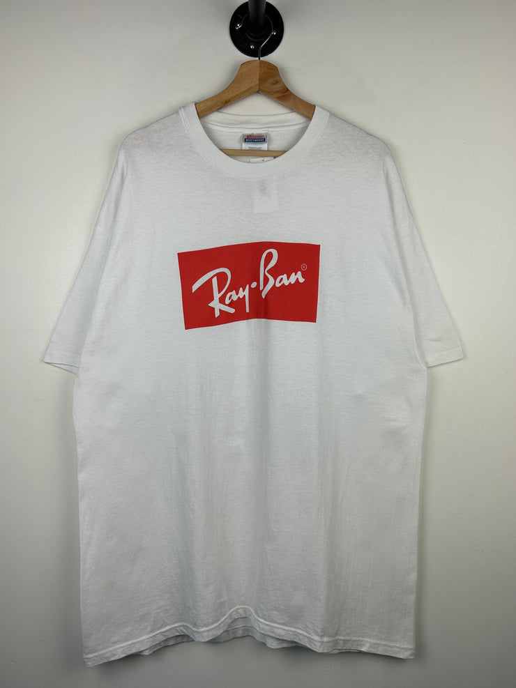 Vintage 90s Ray Ban Sunglasses Promo White Tee