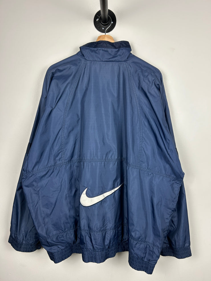 Vintage 90s Nike Swoosh Navy Windbreaker